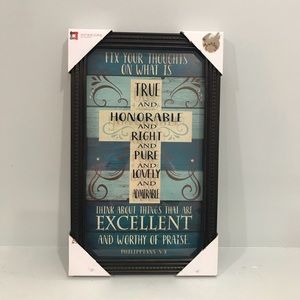 Interiors by Design Wall Art-Philippians 4:8